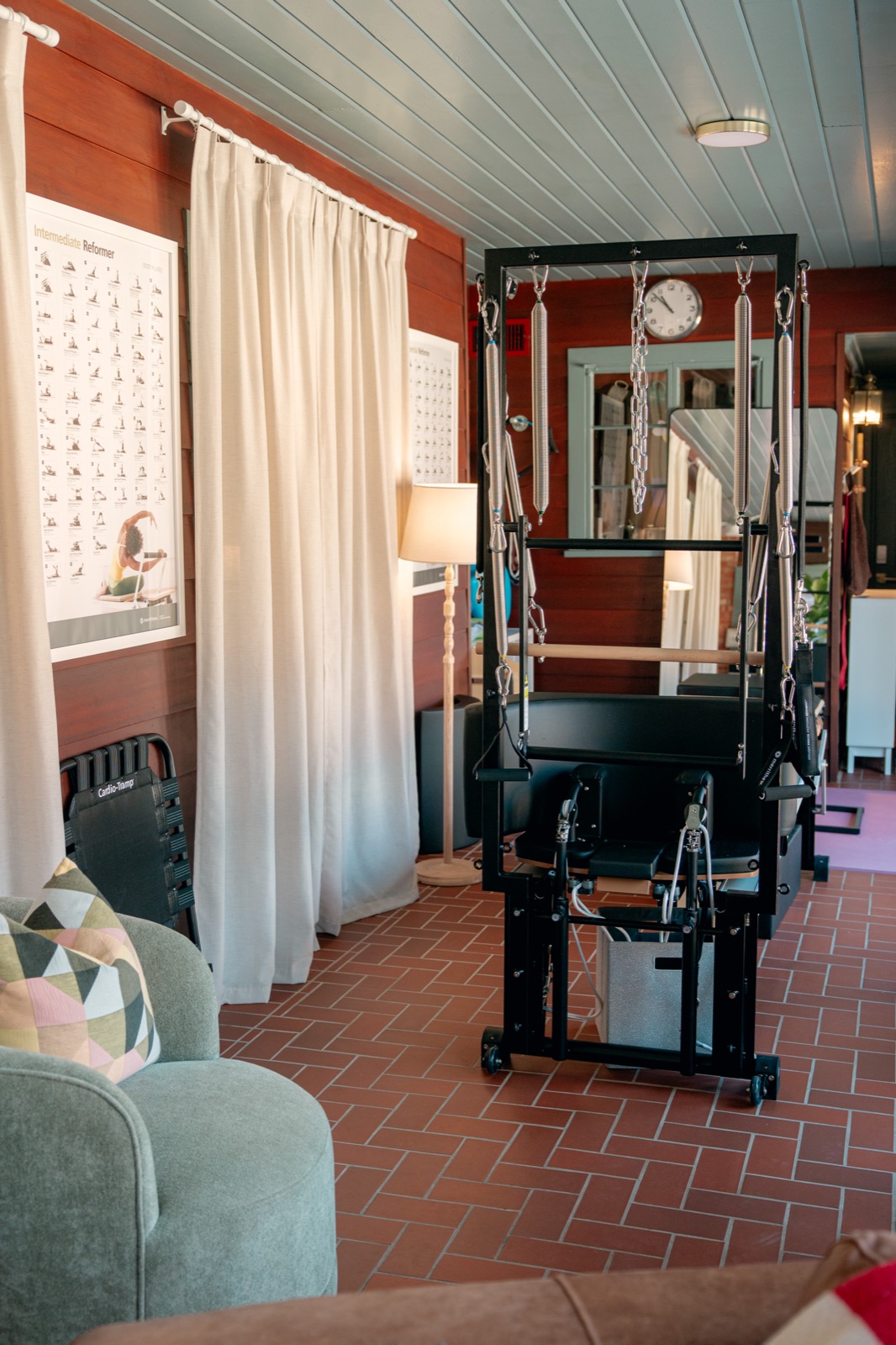 The Onward studio with Cadillac Pilates equipment
